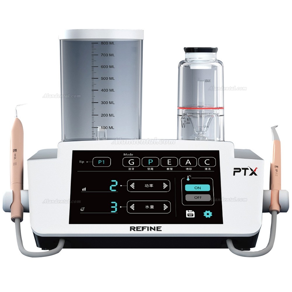 Refine® PTX 2 in 1 Dental Ultrasonic Scaler with Air Polisher and Water Temperature Control System